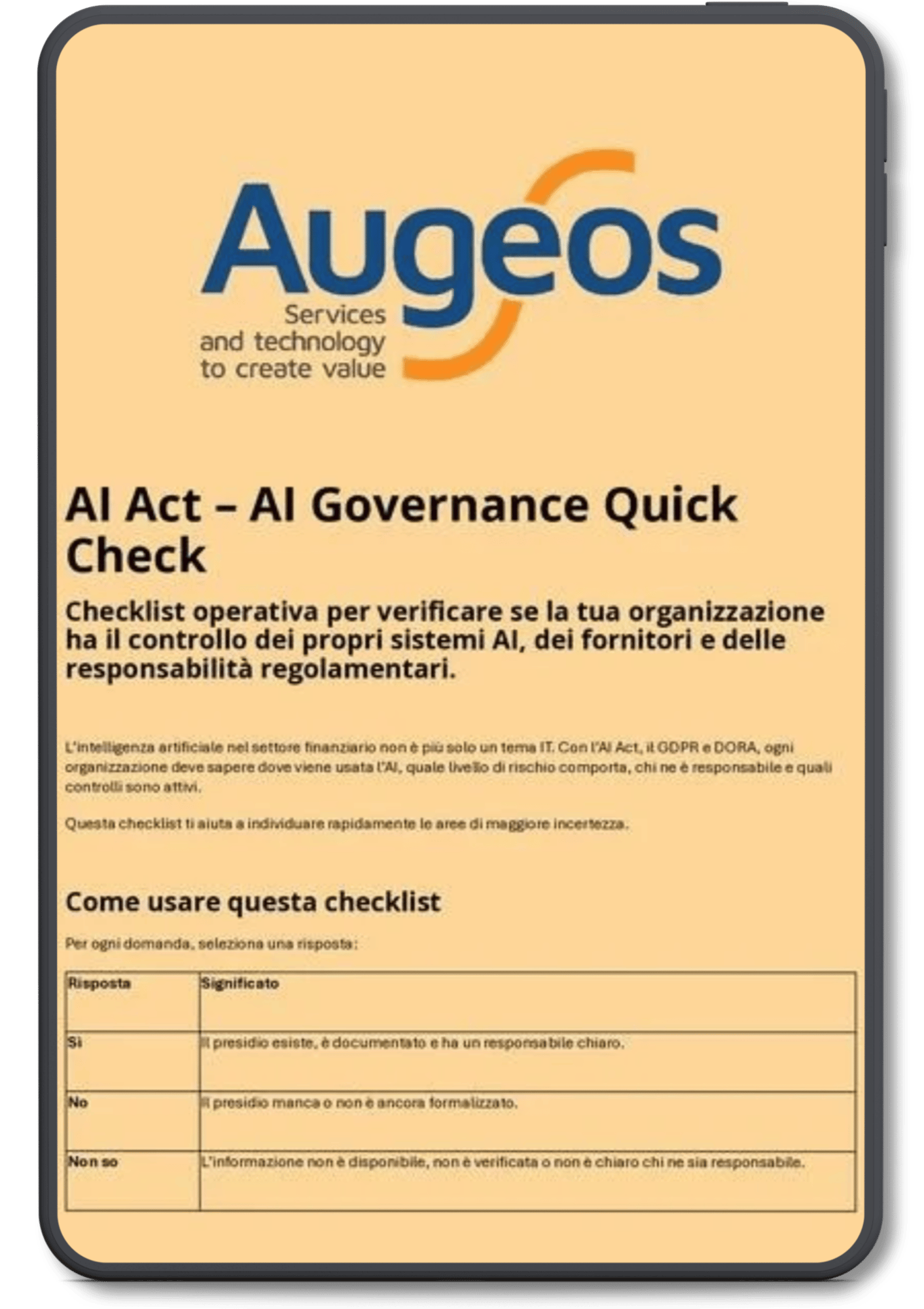 mockup checklist AI ACT